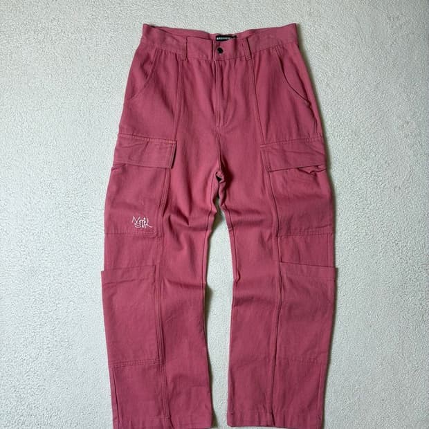 네스티킥 Y2K 핑크코랄 카고 팬츠 PN7787