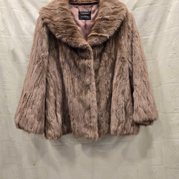 발렌시아 밍크 자켓 숏자켓 코트 55(S)