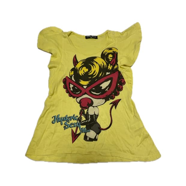 히스테릭 글래머 미니 악마 반팔 티셔츠