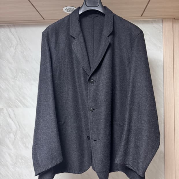 코모리 20AW 울실크 자켓 차콜 3사이즈
