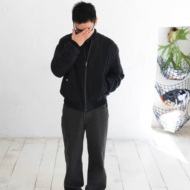 ham 함 Aviator ma-1 블랙 2사이즈 판매