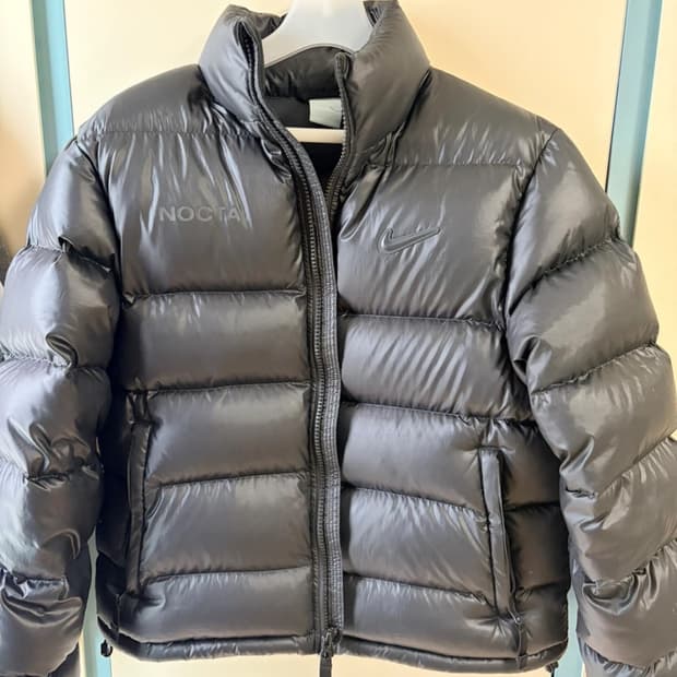 나이키 드레이크 녹타 퍼퍼 자켓 블랙 아시아 L