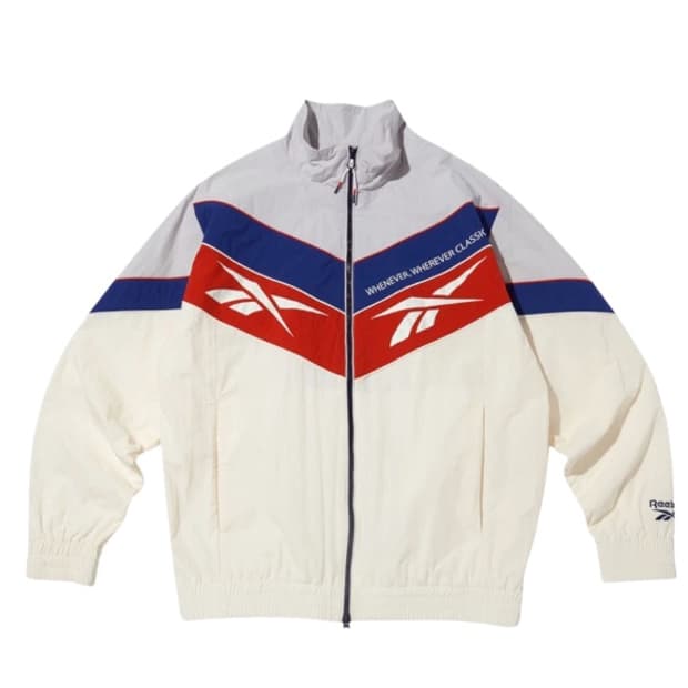 리복 바람막이 트윈 벡터 윈드브레이커 오프 화이트