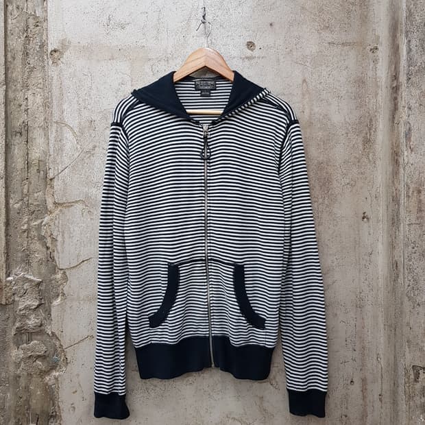 폴로 진 컴퍼니 스트라이프 니트 후드 집업 L사이즈