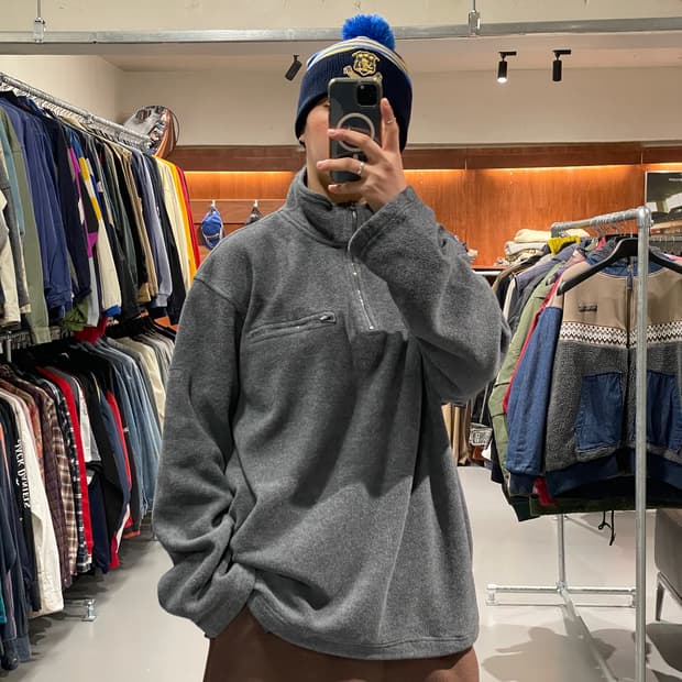 IZOD 반집업 플리스 자켓