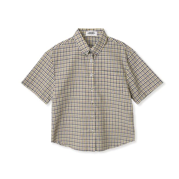 [에이이에이이 aeae] 반팔 체크 셔츠