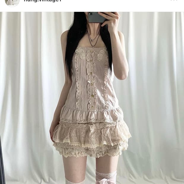 입질연) 눙빈티지 페어리 코디 그런지페어리 모리걸 라떼갸루 히메갸루
