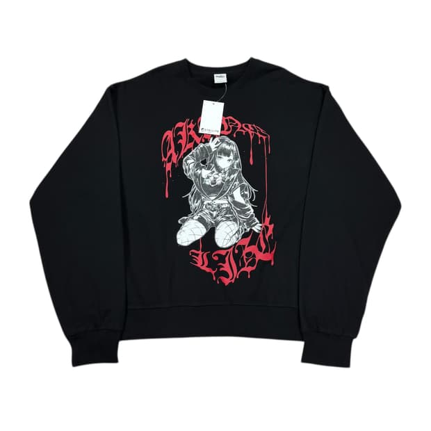 스텔라이브 아카네 리제 스웻셔츠 맨투맨 블랙 2