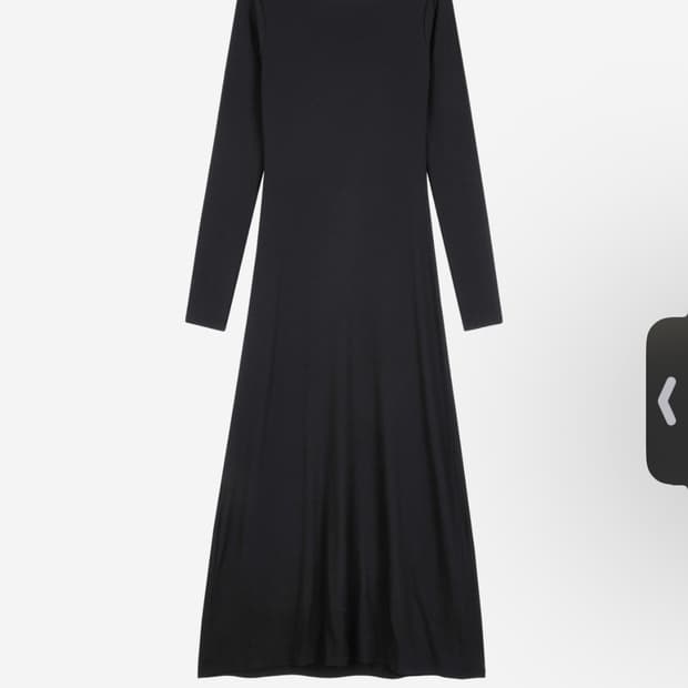 리포스) Back Drape Jersey Dress BK M