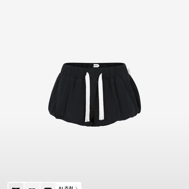 비앤프롬 BLOOMERS MICRO SHORTS [BLACK] 