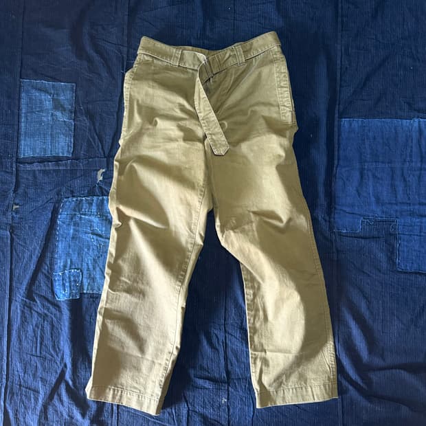 MHL 슬라이드 어드저스트 트라우저 코튼 블랜드 드릴 L