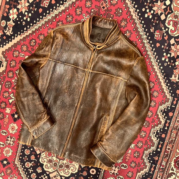 ( XL-2X ) 가죽자켓 레더자켓 워크웨어 아메카지 빈티지가죽