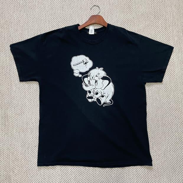 사이코웍스 일러스트 프린팅 반팔티셔츠  J04183