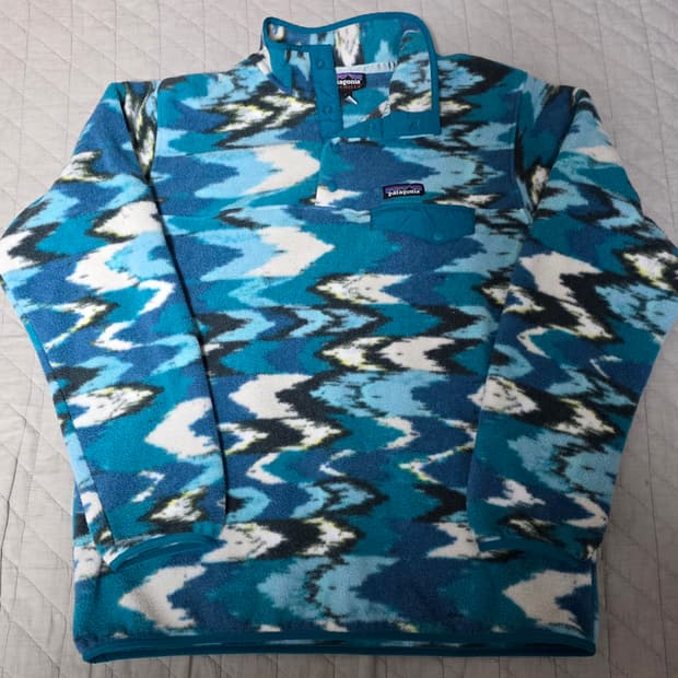 [L] 빈티지 파타고니아 신칠라 플리스 스냅 풀오버 네이티브,아즈텍