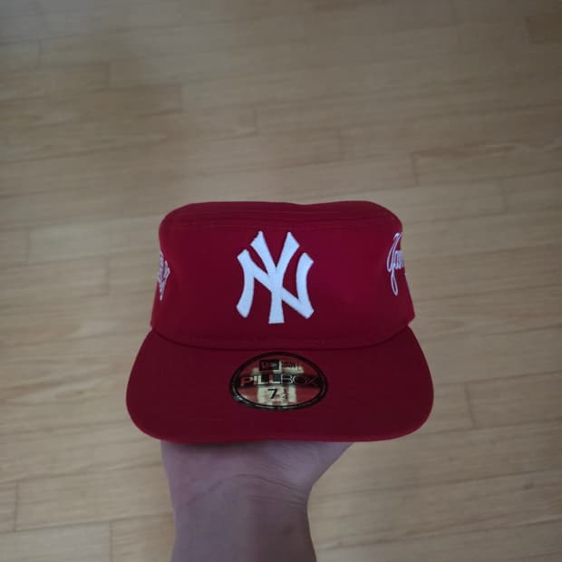 뉴에라 MLB 뉴욕 양키스 필박스 피티드캡 스칼렛