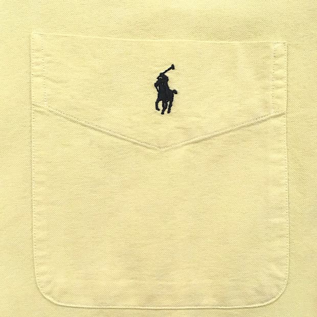 90s Butter-yellow oversized b.d bigshirt