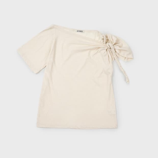 Kindred braided rope t-shirt in beige