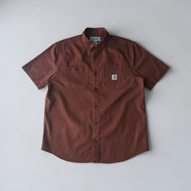 칼하트 면 오버핏 반팔셔츠 L