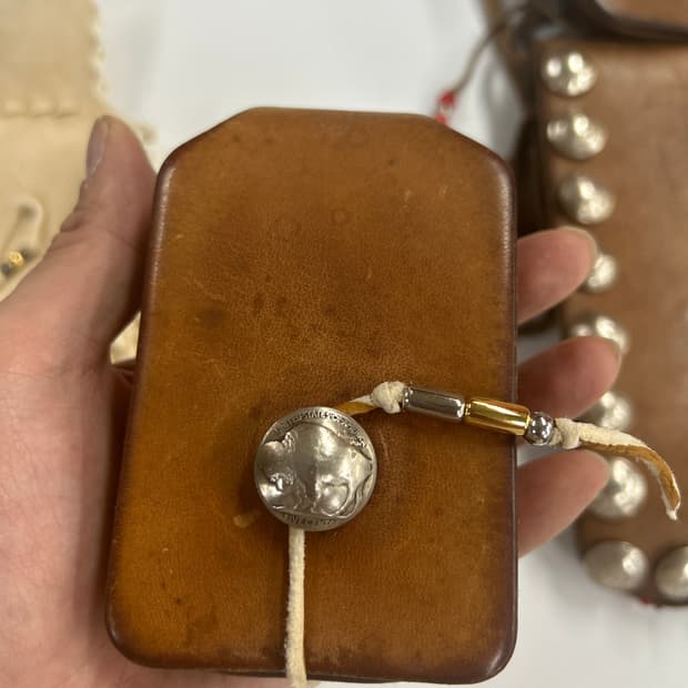 goros 고로스 새들레더 콘초 벨트루프 시가렛 케이스