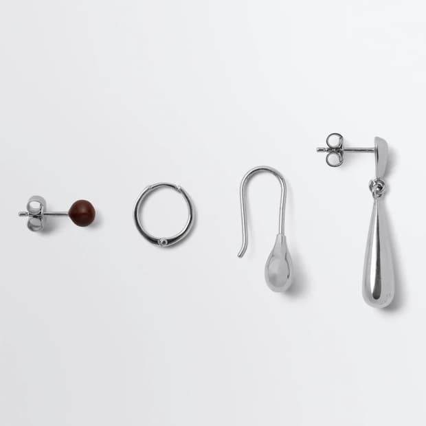 르메르 PIERCINGS 4 SET 귀걸이/실버
