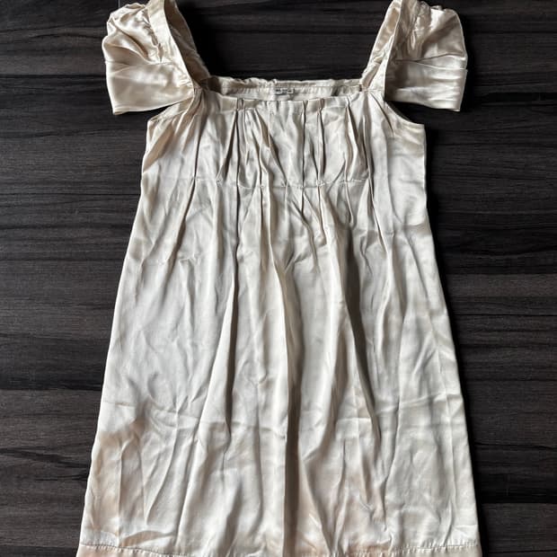 miu miu silk mini dress