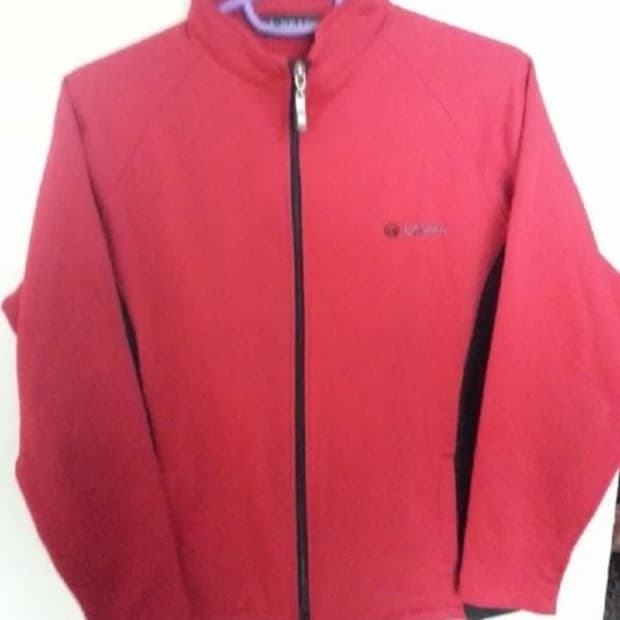 LA 기어 기모 집업 후리스 자켓 레드 100