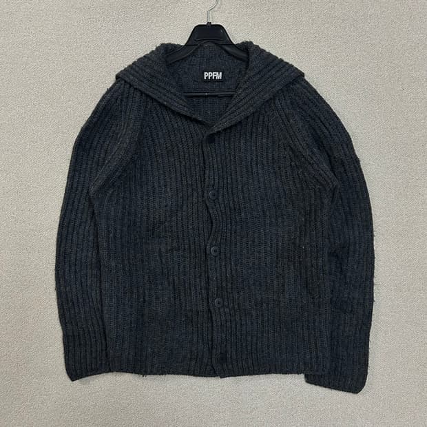 (F) PPFM  블랙니트 가디건 