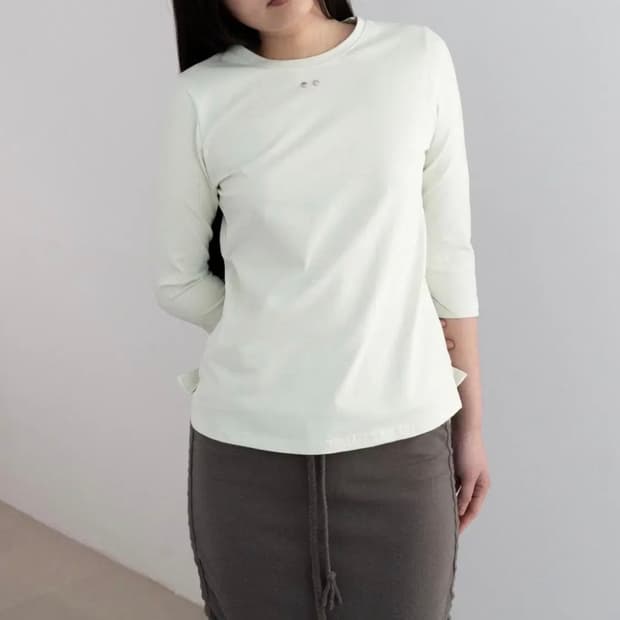온스카 COMFY 3/4 SLEEVE T (MELON)