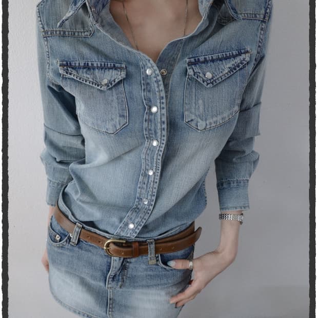 페일제이드 Hand Brush Vintage Denim Shirts