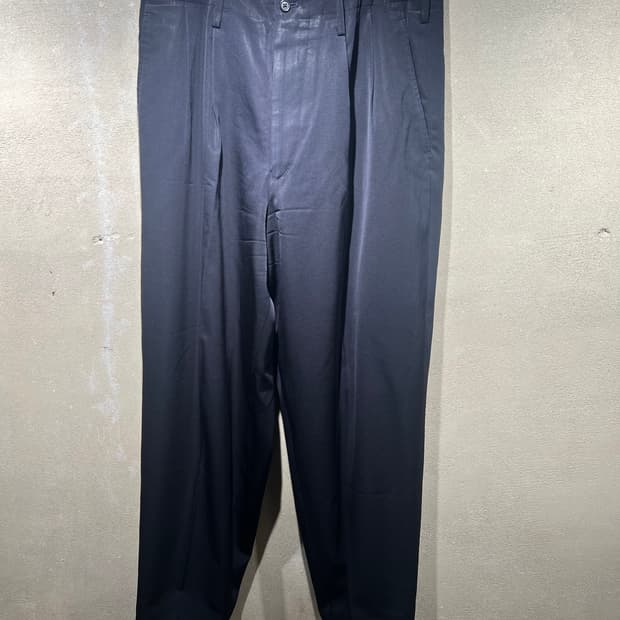 y's for men dark navy 2-tuck wide pants