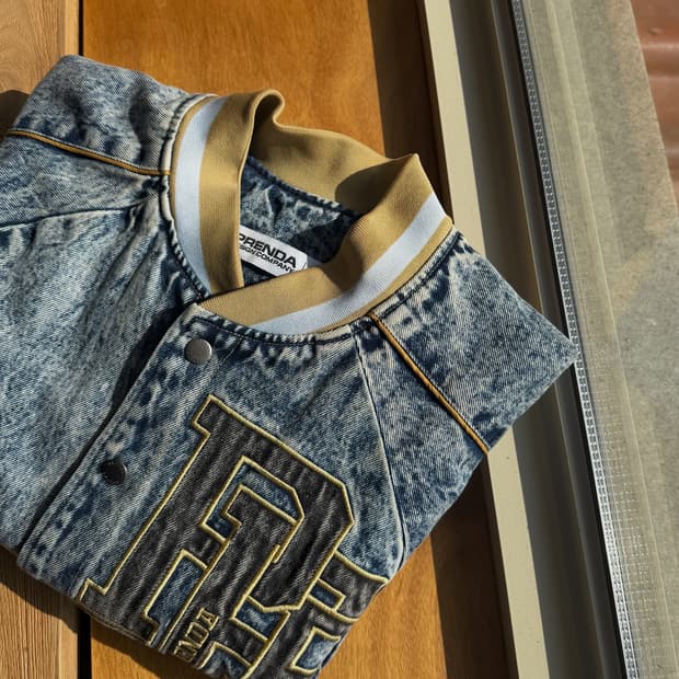 [프렌다] 바시티 데님 자켓