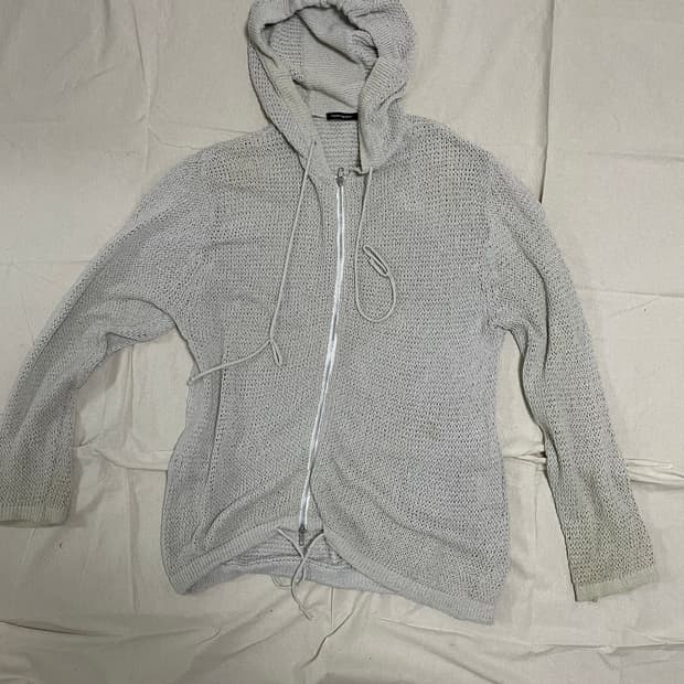 해칭룸 부클레 니트 후드집업 3