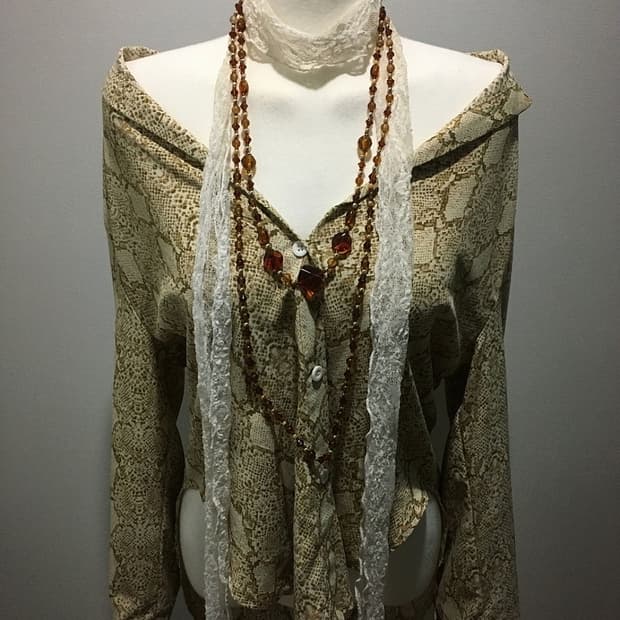 파이톤 패턴 셔츠