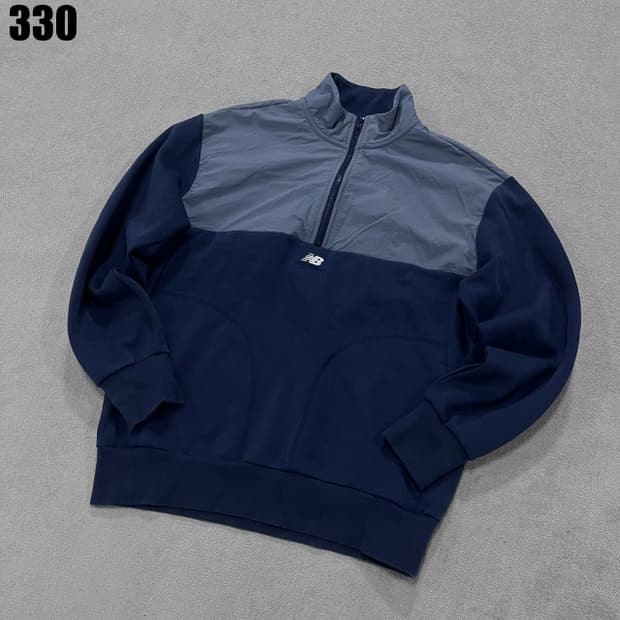 뉴발란스 하프집업 네이비 