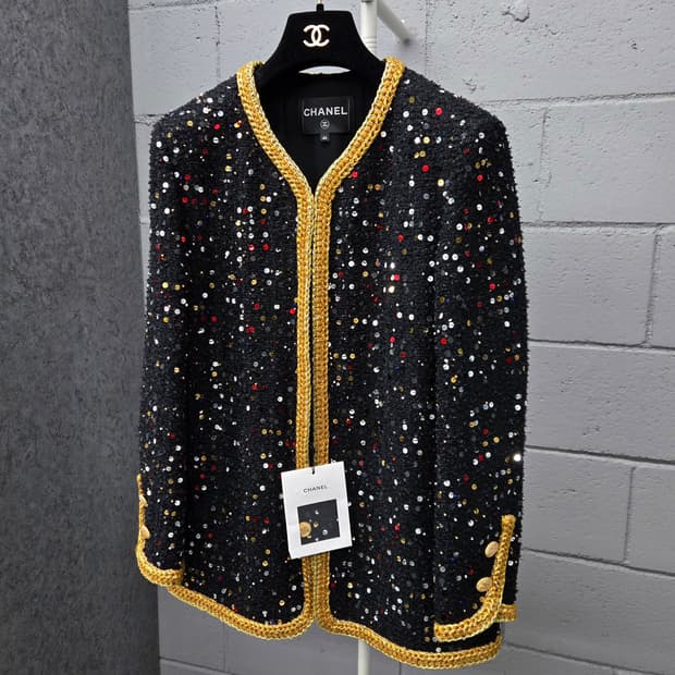 백화점판 / 샤넬 CC 글리터 트위드 자켓 40
