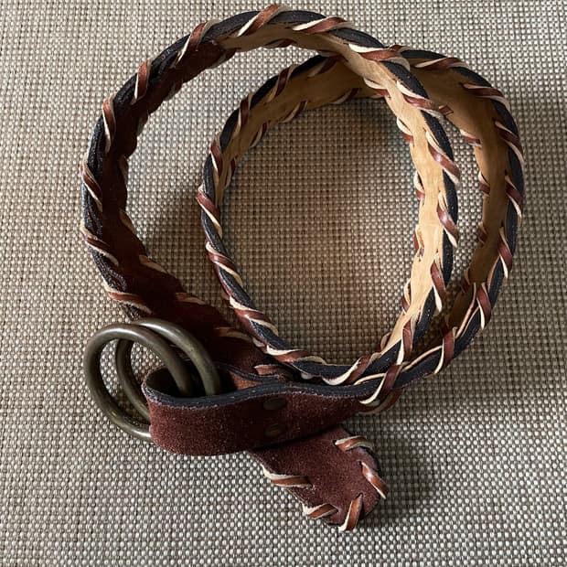 네펜데스 더블 링 레더 벨트