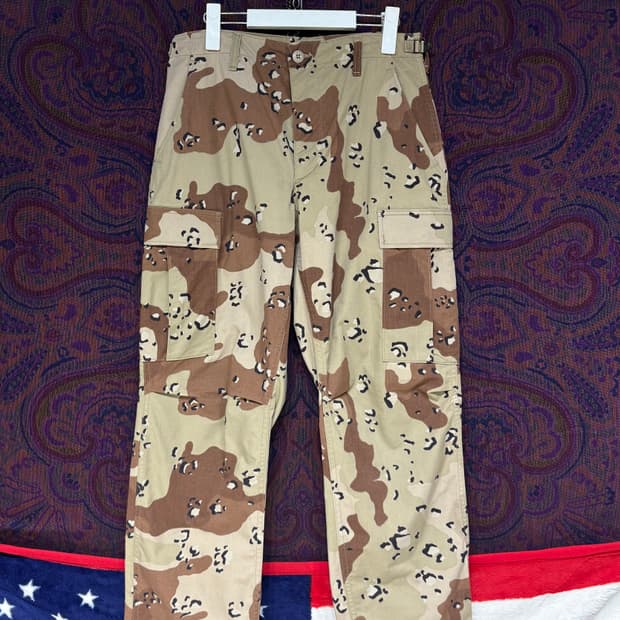 90's 미군 초코칩 사막카모 카고팬츠