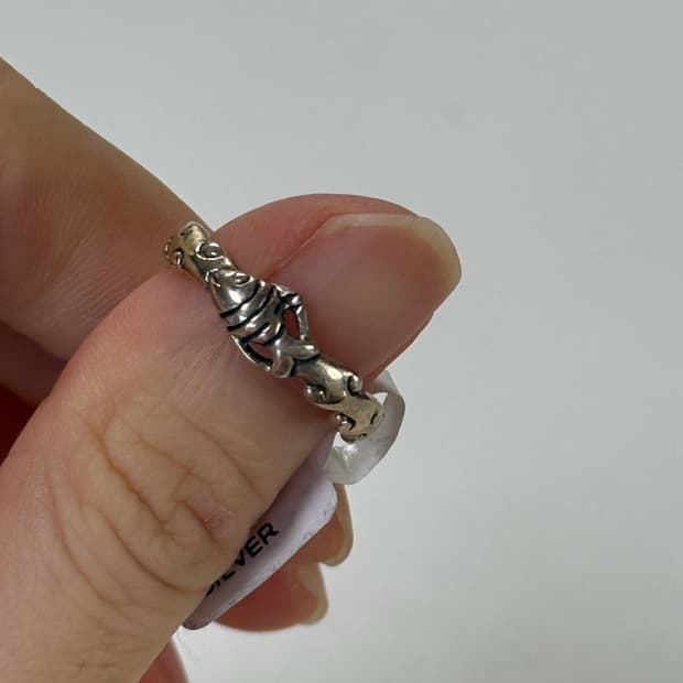 Silver 925 fish ring 