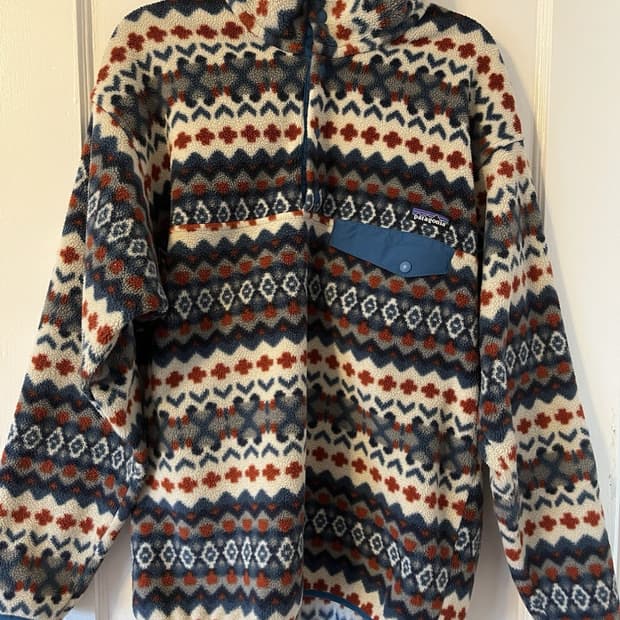 11FW 파타고니아 신칠라 스냅-T 페어아일/블루 멕시코