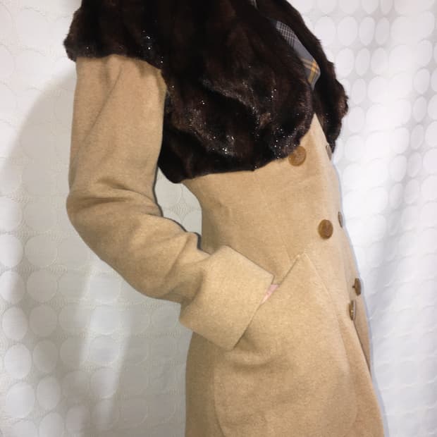 vivienne westwood 퍼 아머 울 머메이드 코트