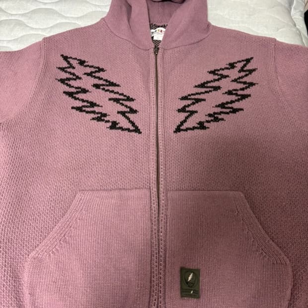 디스이즈네버댓 x 그레이트풀 데드 댄싱 베어 니트 후드집업