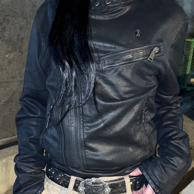 랄프로렌 코튼 라이더 긱시크 자켓