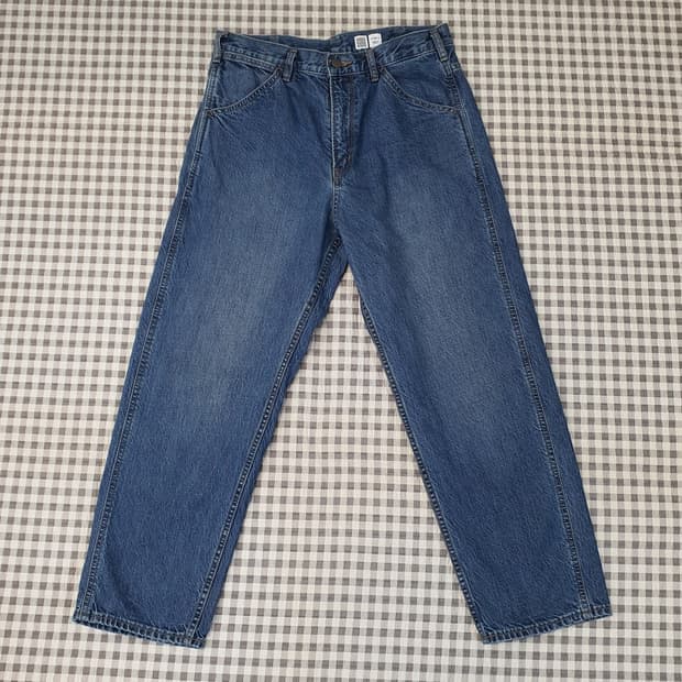 유니클로 와이드 데님 청바지 남자31