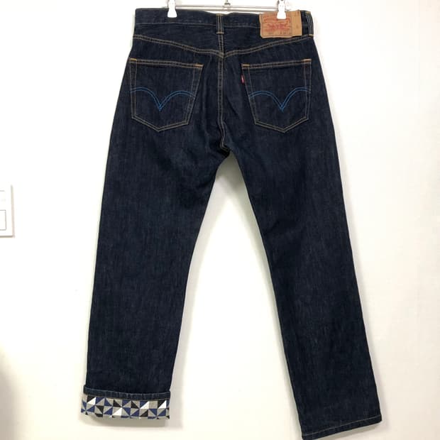 리바이스 501 패턴안감 스트레이트핏 데님팬츠 32 (08501-0301