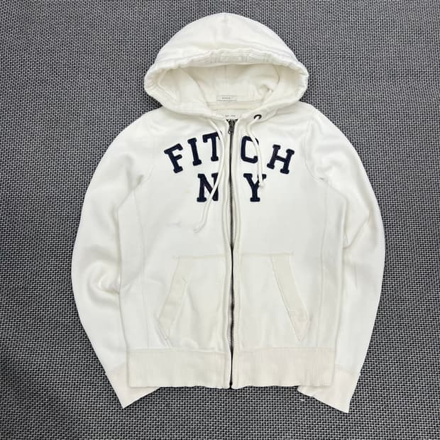 아베크롬비 화이트 후드집업