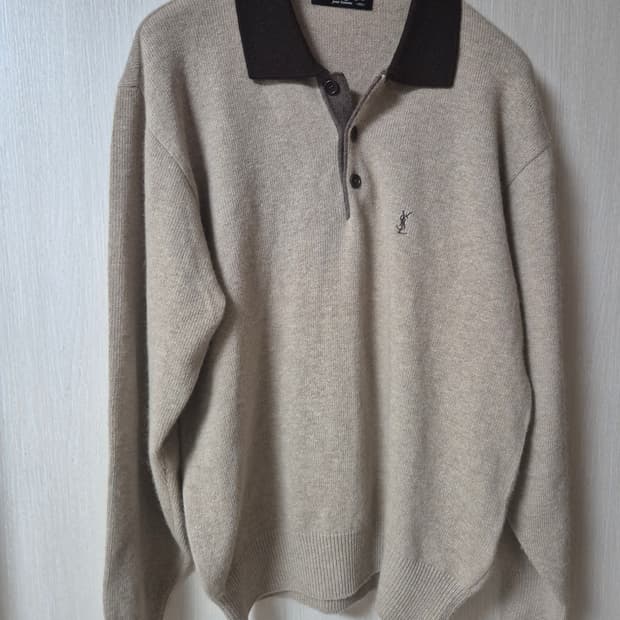 입생로랑 카라니트 앙고라스웨터 100