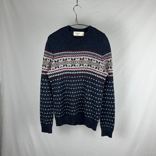 ABERCROMBIE & FITCH 노르딕 패턴 니트
