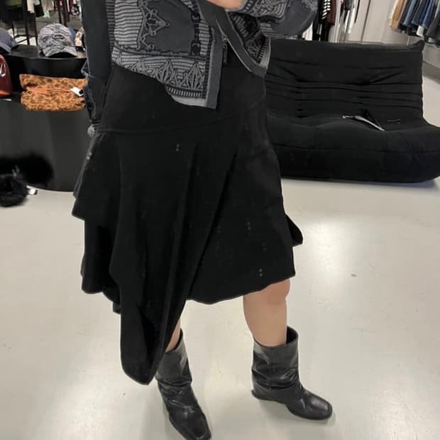 Comme des Garcons draped skirt