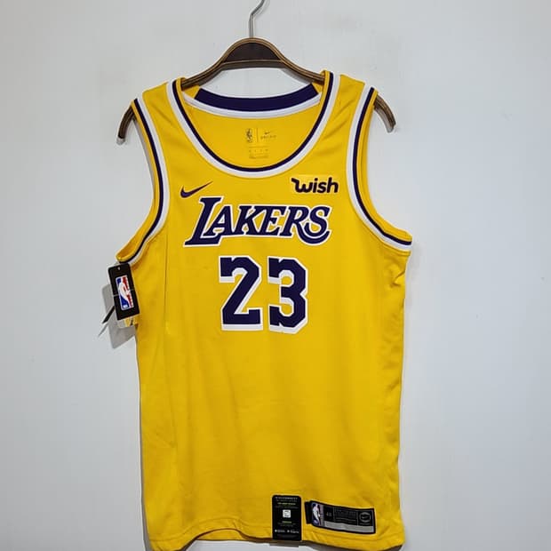 (S) 나이키 LA 레이커스 농구져지 NBA 르브론 제임스 유니폼 
