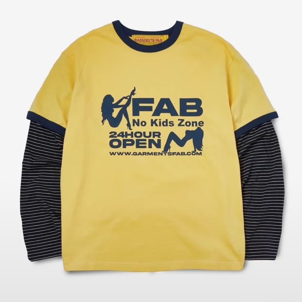 가먼츠팹 Adult Ringer Stripe Longsleeves